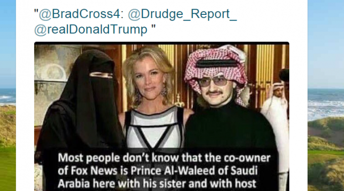 Posting Foto Palsu, Pangeran Saudi Berang ke Donald Trump. (Donald Trump Twitter)