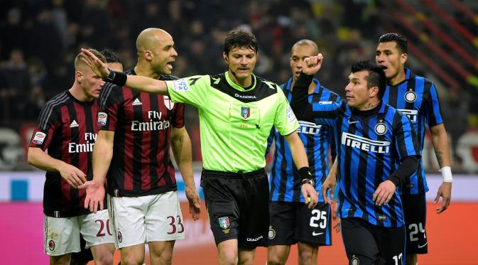 Milan vs Inter selalu menjanjikan duel seru. (AFP)