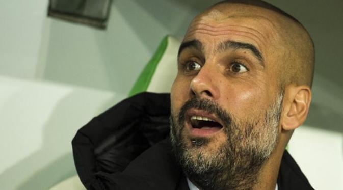 Manchester City menunjuk Josep Guardiola sebagai manajer mulai musim 2016-2017. (AFP/Odd Andersen)