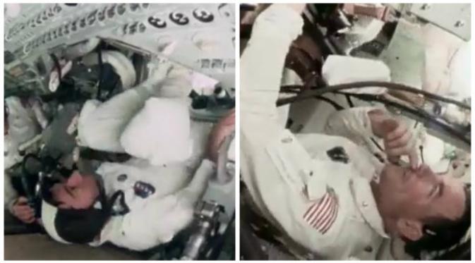 Ilustrasi para astronot sedang berada di ruang angkasa. (Sumber cuplikan video Science Channel)
