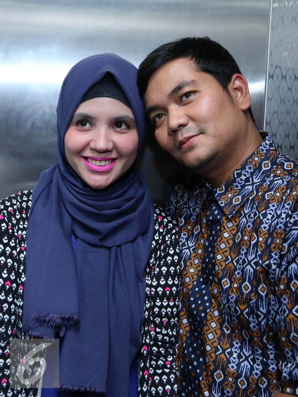Indra Bekti dan istri, Aldilla Jelita [Foto: Herman Zakharia/Liputan6.com]