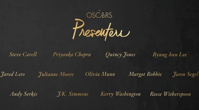 Pembaca nominasi Oscar 2016 [foto: twitter/TheAcademy]