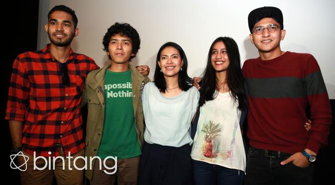 Press  screening film ‘Jingga’ di Taman Ismail Marzuki (TIM), Jakarta Pusat, Rabu (3/2/2016). (Deki Prayoga/Bintang.com)