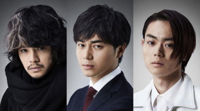 Pemain baru film Death Note 2016: Sousuke Ikematsu, Masahiro Higashide. dan Masaki Suda. (Anime News Network)