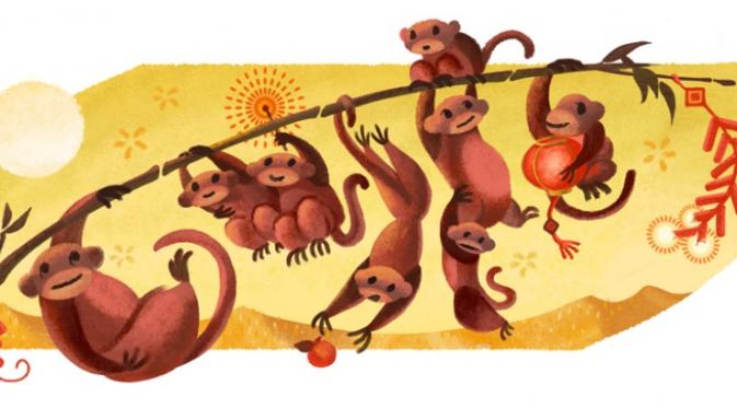 Melalui Google Doodle, Google juga ikut mengucapkan Gong Xi Fa Cai untuk masyarakat Tionghoa di seluruh dunia.  