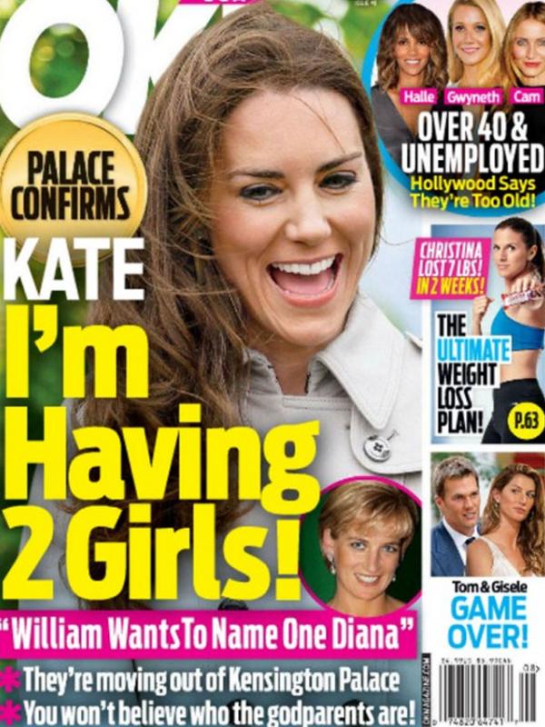 Kate Middleton di sampul majalah OK! (via celebdirtylaundry.com)