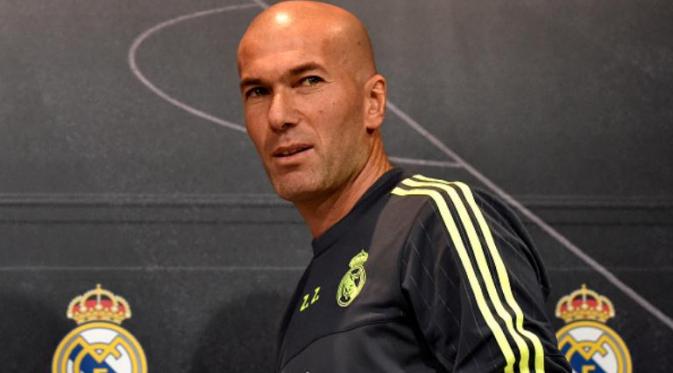 Pelatih Real Madrid asal Prancis, Zinedine Zidane. (AFP/Gerard Julien)