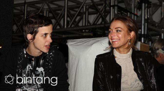 Lindsay Lohan dan Samantha Ronson (AFP/Bintang.com)