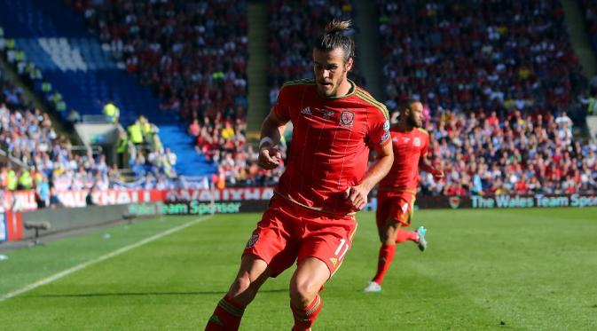 Bintang tim nasional Wales, Gareth Bale. (AFP/Geoff Caddick).