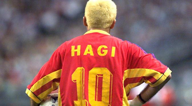 Legenda tim nasional Rumania, Gheorghe Hagi. (AFP/STF)