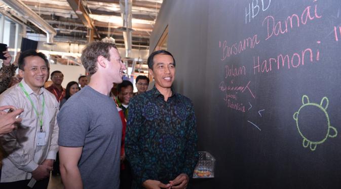 Presiden Jokowi berkunjung ke kantor pusat Facebook (foto: Setpres/ Biro Pers)
