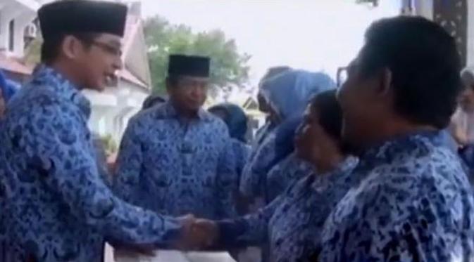 Pasha meminta seluruh jajaran PNS di Kota Palu meningkatkan kedisiplinan kerja. (Via: Liputan6.com)