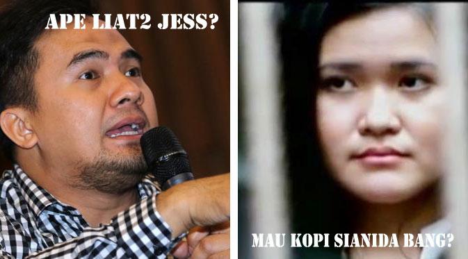 Meme Jessica Kumala Wongso dan Saipul Jamil | Via: dok. Bintang.com