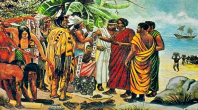 Rombongan penguasa Kesultanan Mali pada abad 14 disebut-sebut bertemu dengan pribumi benua Amerika. Penguasa Kesultanan Mali pada abad 14 disebut-sebut turun tahta demi mengarungi Samudera Atlantik. (Sumber Ancient Origins)