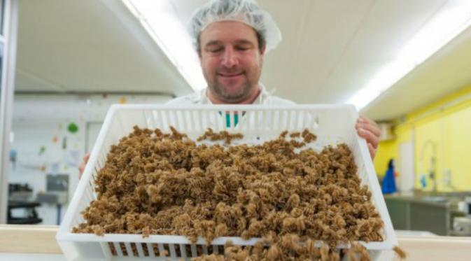 Seperti apa rasanya jika salah satu jenis pasta ini diracik dengan bahan-bahan yang terbuat dari serangga seperti belalang? (scmp.com)