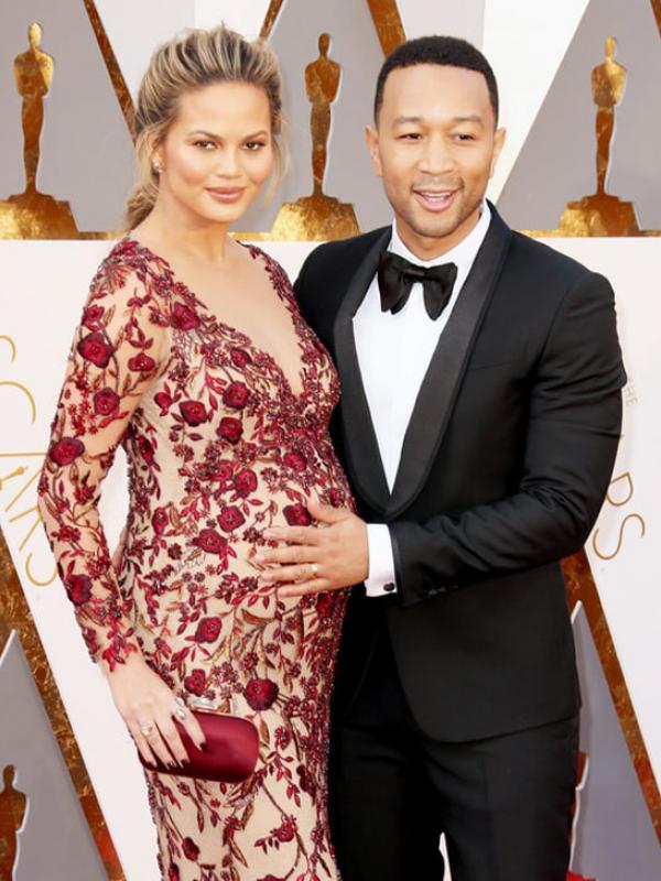 Selebritas tampil memukau dengan gaun hamil di Oscar 2016