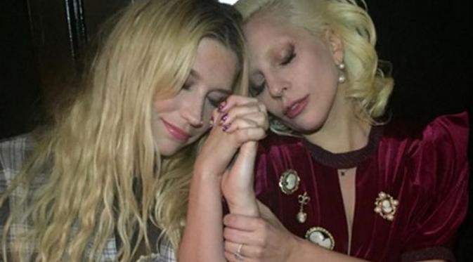 Lady Gaga dan Kesha (Instagram)