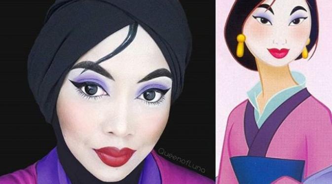 Lihat Bagaimana Hijab Ubah Wanita Ini Jadi Putri Disney. Sumber : mymodernmet.com