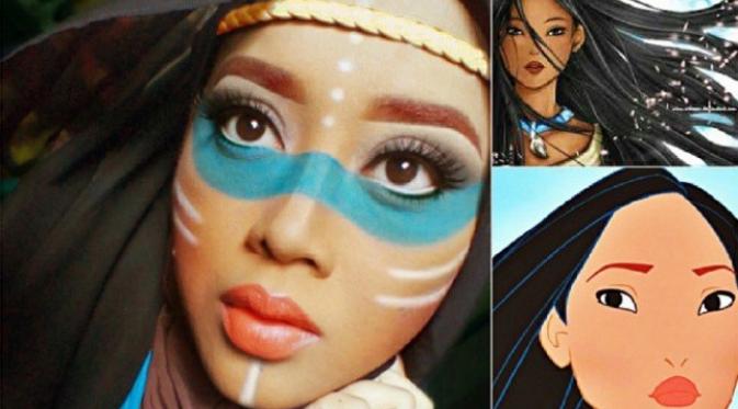 Lihat Bagaimana Hijab Ubah Wanita Ini Jadi Putri Disney. Sumber : mymodernmet.com