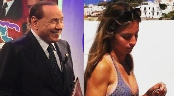 Silvio Berlusconi dan Lavinia Palombini (corrieredellosport)