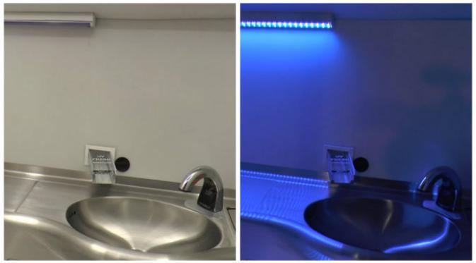 Toilet canggih pembunuh kuman untuk pemasangan di pesawat terbang Boeing. (Sumber Boeing Company)