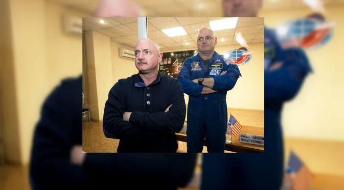 Setahun di Angkasa Luar, Astronot Scott Kelly Tambah Tinggi 5 Cm. Scott dan Mark Kelly, NASA Twin Program (Reuters)