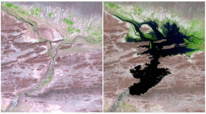  Sungai The Dasht , Pakistan, (Agustus 1999 — Juni, 2011) (sumber.brightside.me)