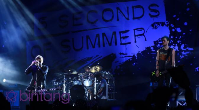 Konser 5 Seconds of Summer 'Sounds Live Feels Live' (Galih W Satria/Bintang/com)