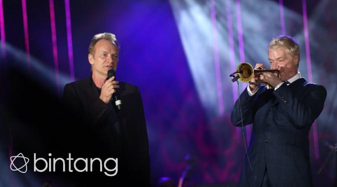 Sting dan Chris Botti (Andy Masela/Bintang.com)