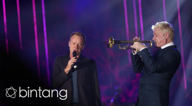 Sting dan Chris Botti (Andy Masela/Bintang.com)