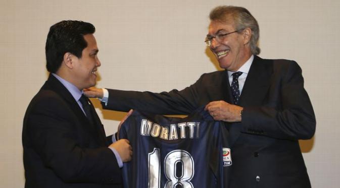 Erick Thohir (kiri) dan Massimo Moratti (kanan). (ESPN).