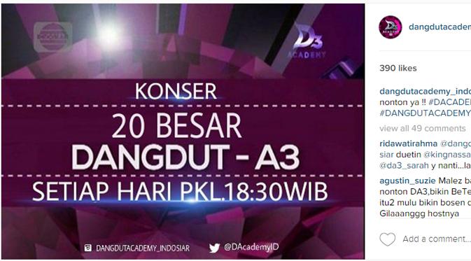 Babak 20 Besar Dangdut. Academy 3