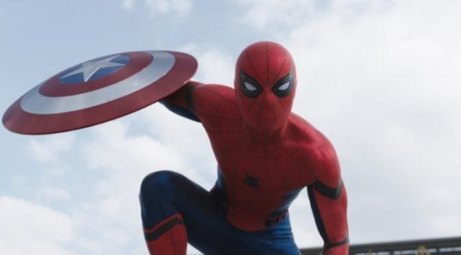 Spiderman di Captain America: Civil War. foto: sidomi