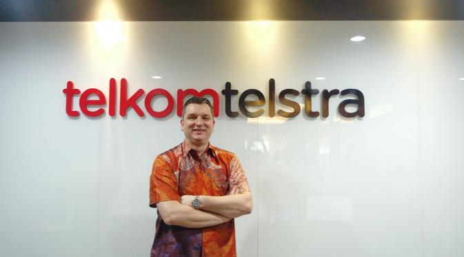 Erik Meijer, resmi menjabat sebagai President Director & CEO Telkomtelstra sejak awal Desember 2015 lalu. (Liputan6.com/Corry Anestia)