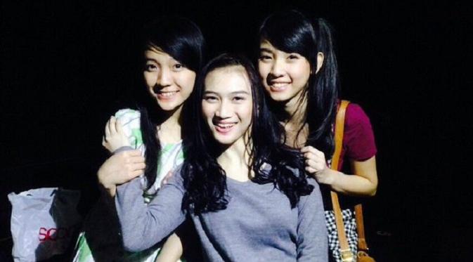 Elaine bersama Melody dan Sofia 