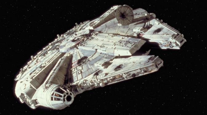 benda yang diduga UFO tersebut menurut Scott Waring mirip dengan Millennium Falcon (Foto: Star Wars).