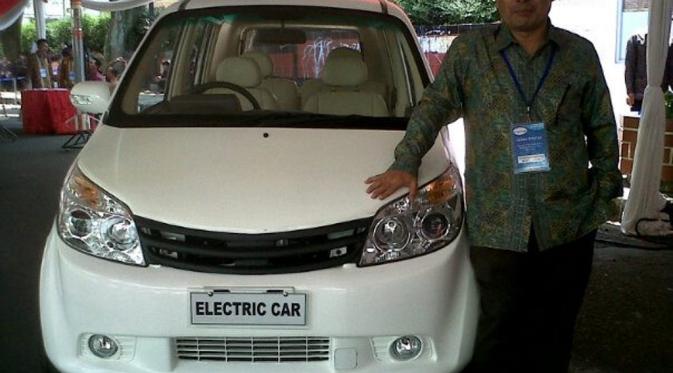 Wujud mobil listrik Ahmad Pratama Dasep. (via: istimewa)