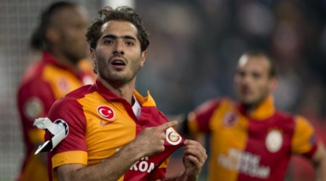 Gelandang Galatasaray, Hamit Altintop. (AFP/Odd Andersen)