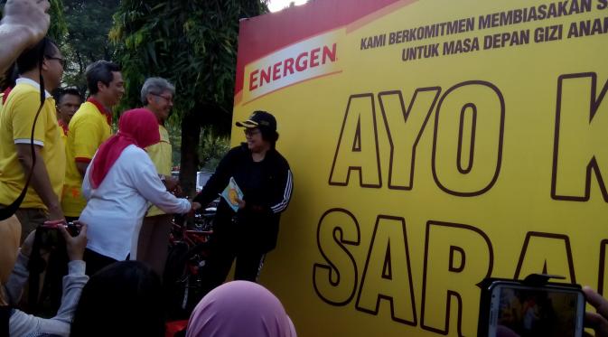 Kampanye Sarapan Sehat Sebelum Jam 9  dihadiri oleh Menteri Lingkungan Hidup dan Kehutanan Siti Nurbaya 