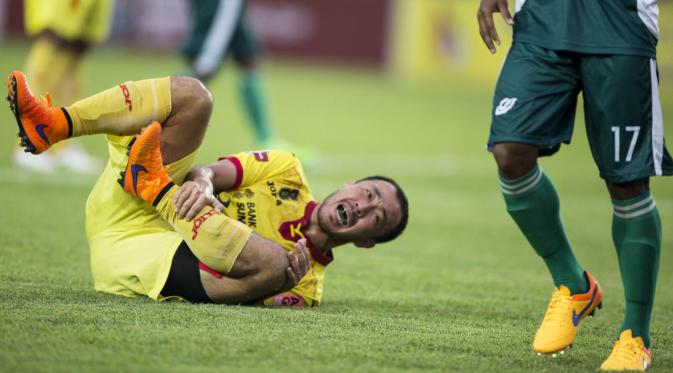 Gelandang Sriwijaya FC, Yu Hyun-koo, punya waktu istirahat lebih panjang dibanding Persib. (Bola.com/Vitalis Yogi Trisna)