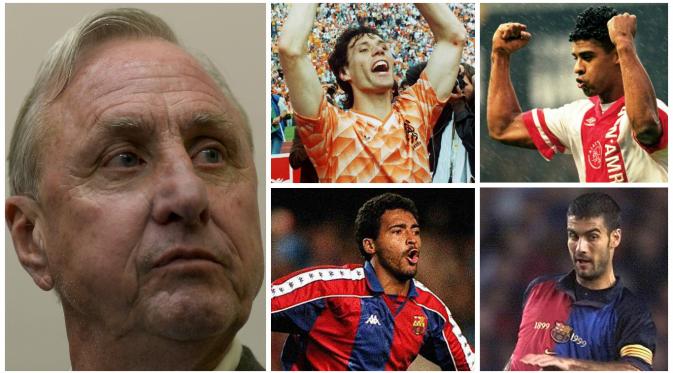 Johan Cruyff juga pernah menjadi manajer Ajax dan Barcelona. (Via: istimewa)