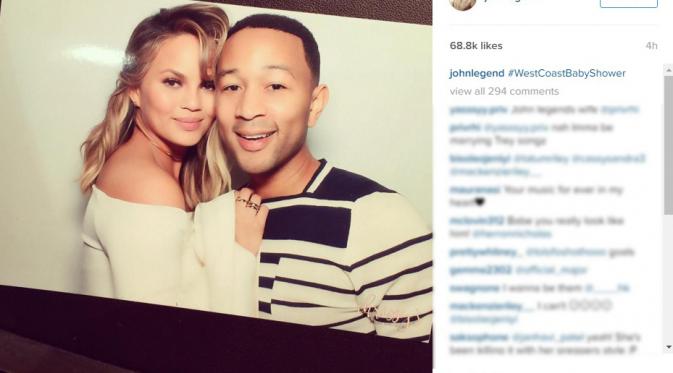 John Legend dan Istri rayakan baby shower di kediaman Kim Kardashian (Instagram)
