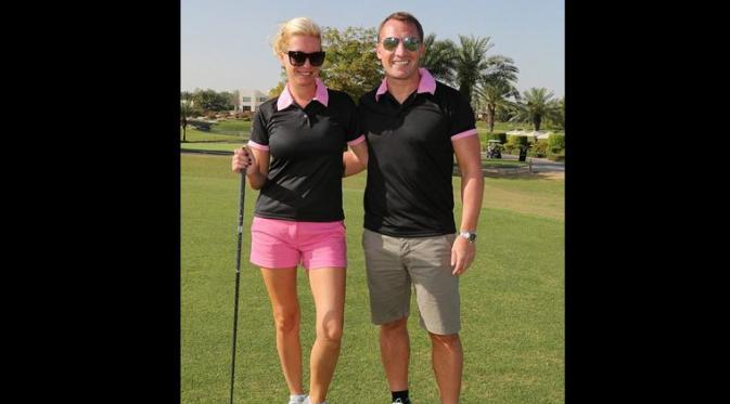 Denise Van Outen dan Brendan Rodgers / Daily Mail