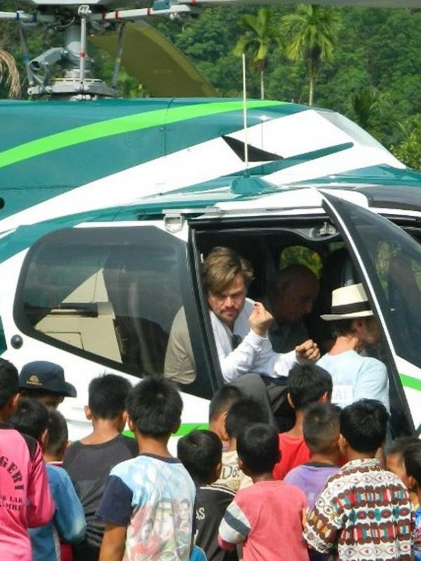 Leonardo DiCaprio tiba di Ketambe. (via gunungleuser.or.id)