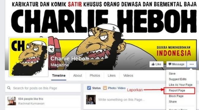 Majalah satir yang melecehkan agama Islam, Charlie Heboh bikin gempar masyarakat Indonesia. (Istimewa)