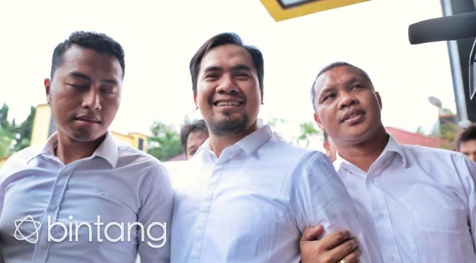 Foto Saipul Jamil di Kejaksaan Negeri Jakarta Utara (Adrian Putra/bintang.com)