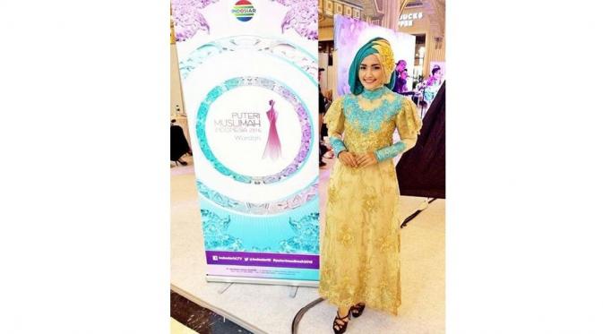 Hanifah Razan Runner Up Puteri Muslimah Indonesia 2014, (Instagram)