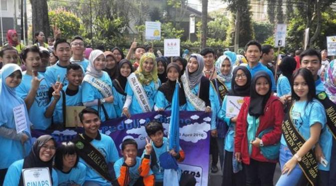 Finalis Puteri Muslimah Indonesia dalam acara autisme, (Instagram)