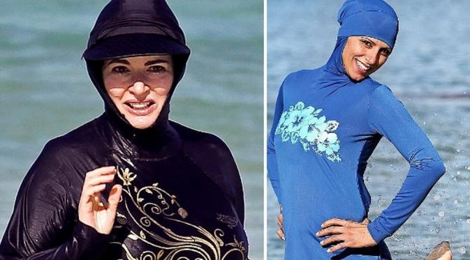 Burkini, baju renang muslimah. (via: payges.co)