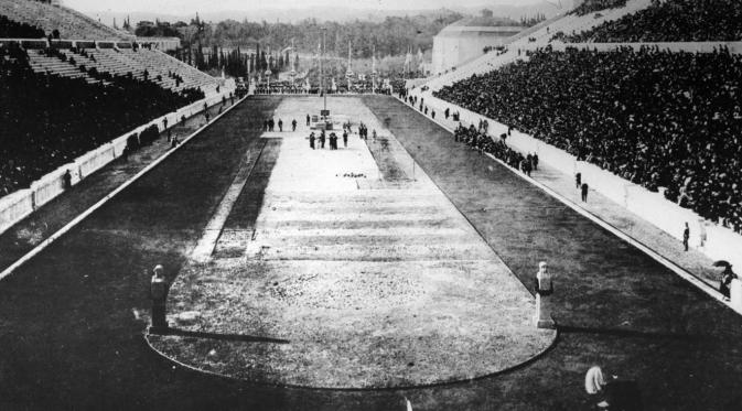 Panathenaic Stadium, tempat olimpiade modern pertama digelar di Athena 1896. (Getty Images)